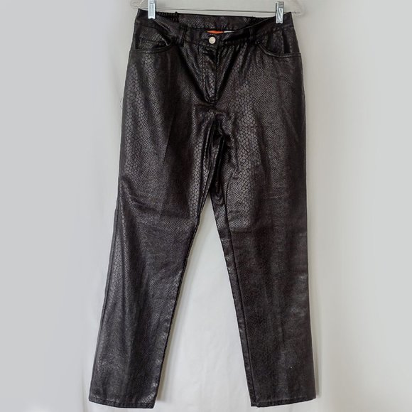 hearts of palm Pants & Jumpsuits Hearts Of Palm Faux Snakeskin